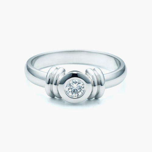 Pierścionek Platinium: platyna, diament